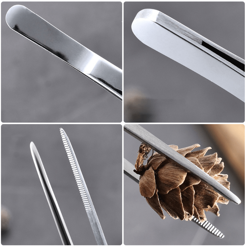 Plating Chef Food Tweezer BBQ Clip Barbecue Tongs Serving Presentation  Stainless Steel Kitchen Tool