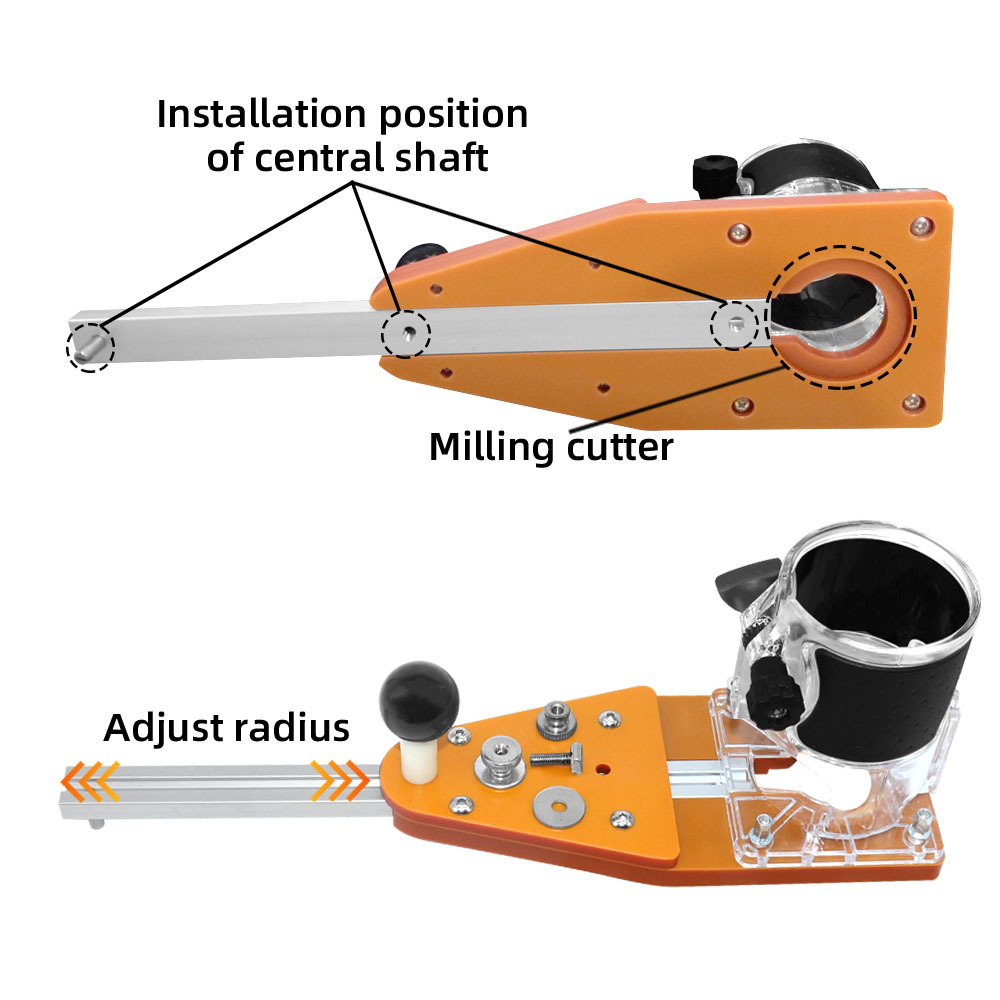 Router Trimmer Circular Guide for Makita Katsu Dewalt Trimmers Routers Can  Cut Over 60inch Circles 