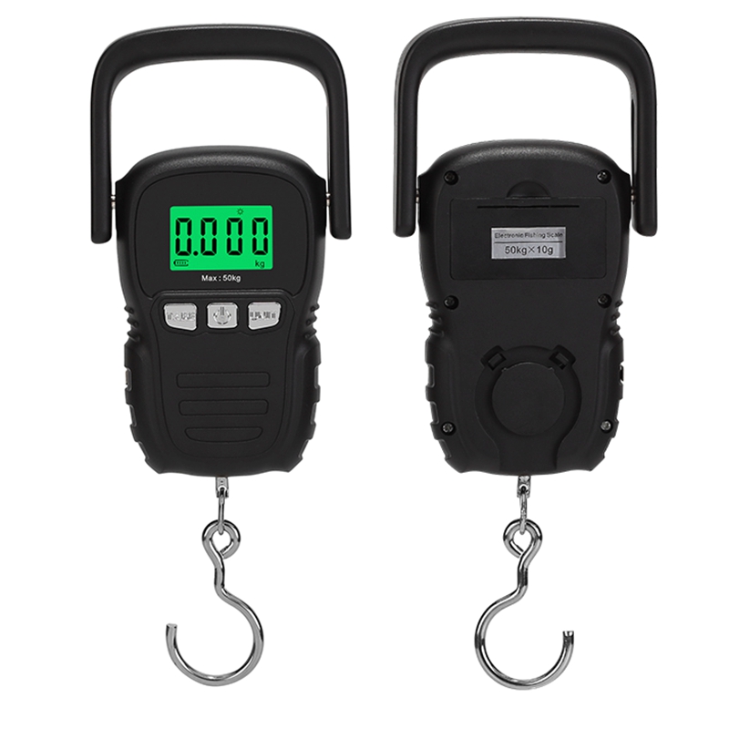 Black Electronic Hanging Scale Lcd Digital Scale Backlight - Temu