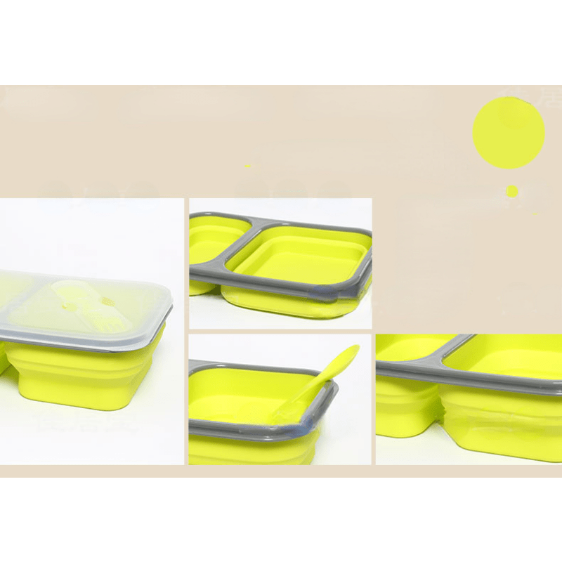 1pc, Collapsible Meal Prep Containers, Silicone Lunch Box, Foldable Bento  Box, Portable Food Containers, Kitchen Gadgets, Kitchen Accessories, Travel