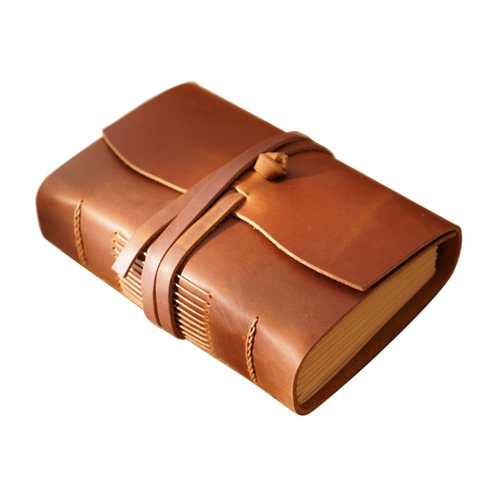 Premium Genuine Leather Journal Book 400 Pages Handmade - Temu