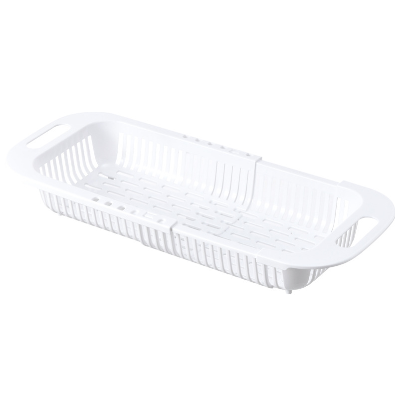 1pc Kitchen Retractable Sink Drain Basket Multifunctional Fruit And  Vegetable Washing Basket Drain Dish Rack Plastic Dish Rack  13.58*7.87*2.56inch