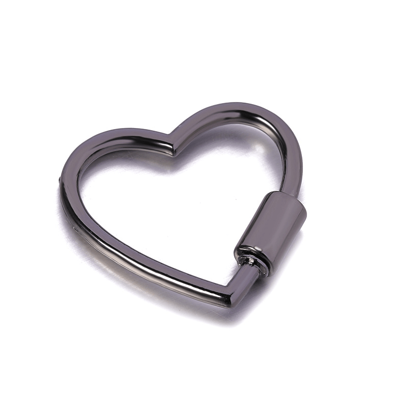 Heart Shape Keychain Clips Mini Small Carabiner Alloy - Temu