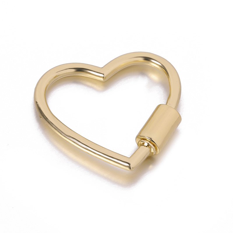 1pc Heart Shape Keychain Clips Mini Small Carabiner Alloy Durable Quick Release Spring Clip for Home Camping Fishing Travel,Temu