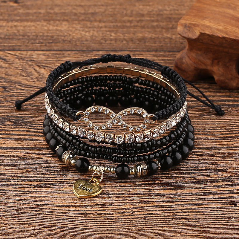 4 Pack Multi-Layer Beaded Bohemian Style High Quality Bracelets Jewelry -  China Bracelet and Jewelry price