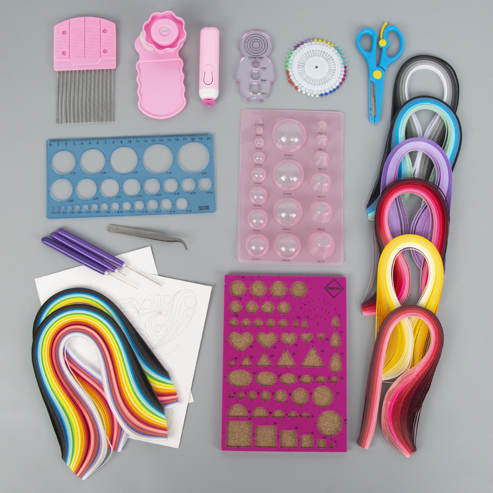 Paper Quilling Tools Slotted Kit Assorted Sizes Rolling - Temu