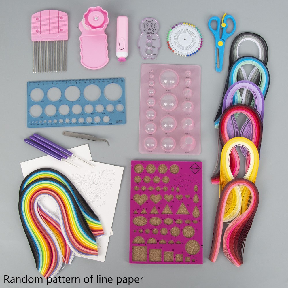Other Arts And Crafts Paper Quilling Kit Strips Tools Storage Box