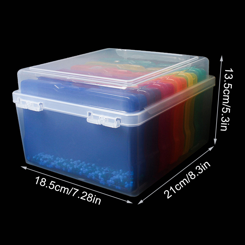 Photo Case Photo Storage Box With 6 Inner Cases Plastic - Temu