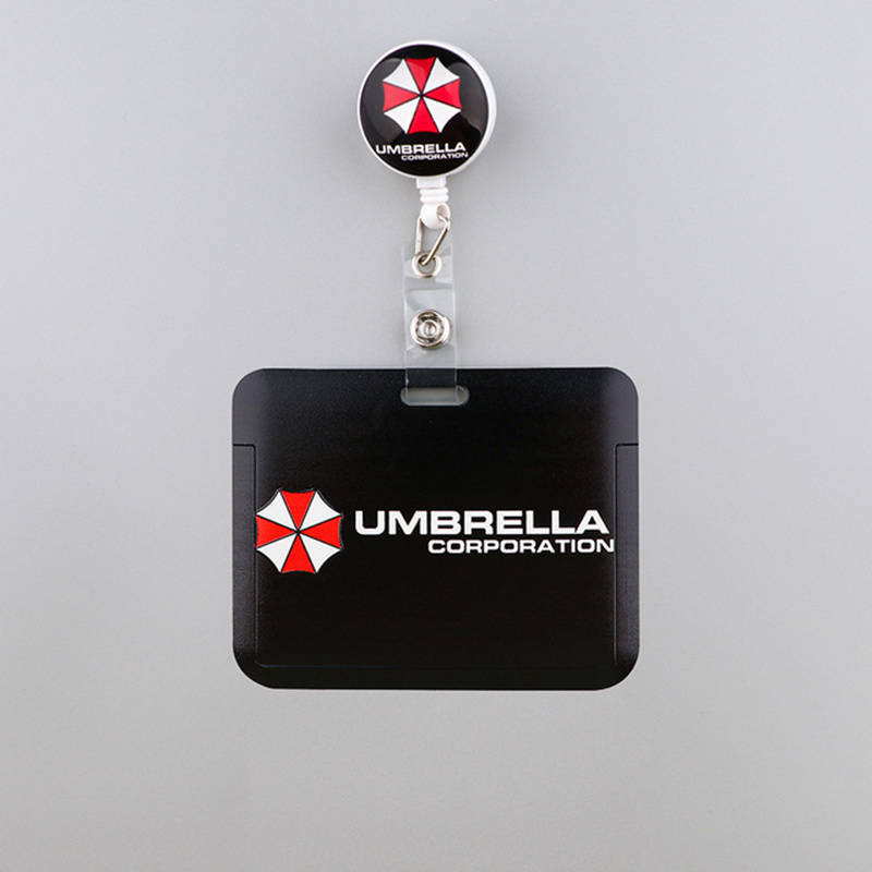 Umbrella ID Card Holder Keychain Retractable Nurse Badge Reel Clip Doctor Student IC ID Card Badge Holder Accessory,Badge Holders,Lanyard with ID