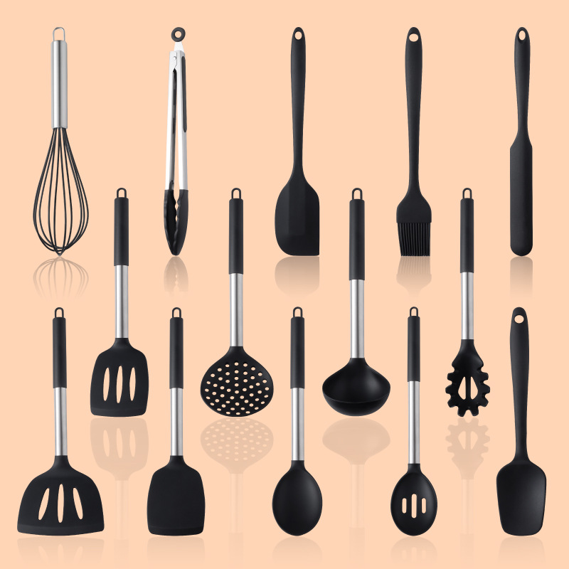 Premium Kitchen Utensils Set - Includes Ladle, Spoon, Slotted Spoons,  Spatula, Slotted Turner, Spaghetti Server - Durable Pc Plastic - Perfect  For Home Cooking And Entertaining - Temu