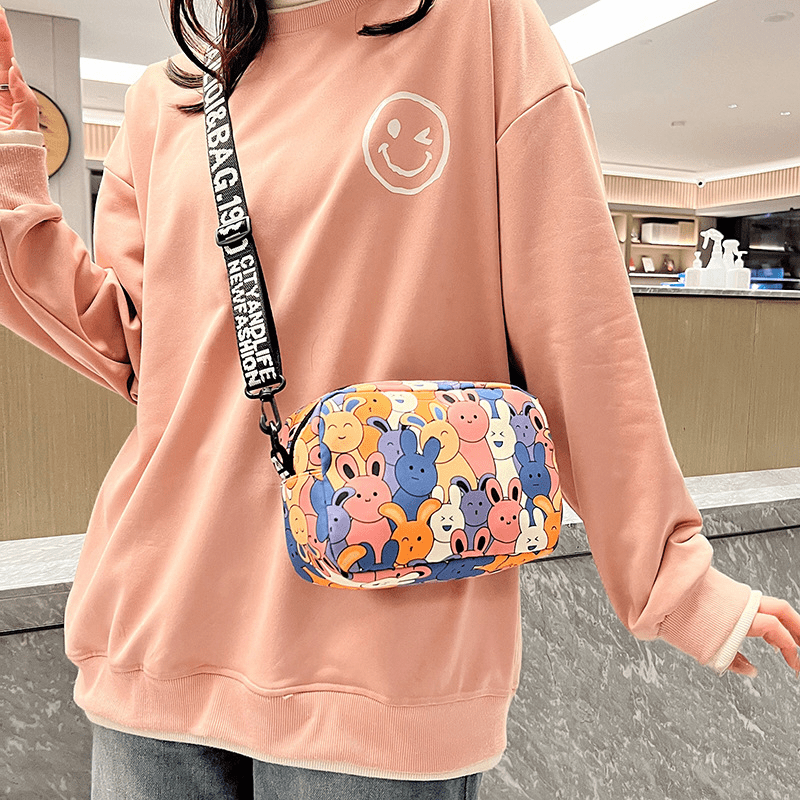 Fashionable And Simple Printed Women's Shoulder/Crossbody Bag With