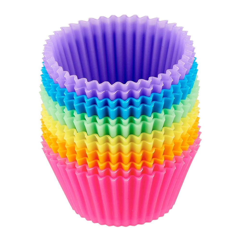 Silicone Muffin Cupcake Cup Mold Baking Paper Cup Oven Household Steamed  Cake Mold - Temu