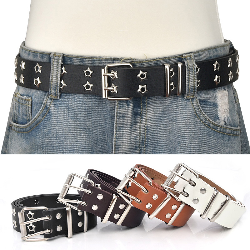Women Square Buckle Punk Belt & Trouser Chain For Daily Life Jeans Pants  and dress belt