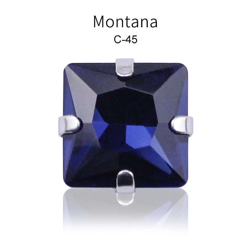 All Sizes Montana Rivoli Flatback Glass Beads Sew on Crystal