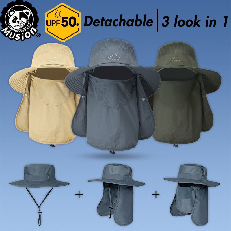 Breathable Mesh Fishing Hats for Men Wide Brim Sun Hats for Garden