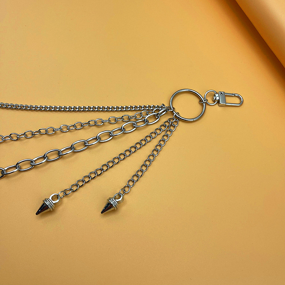 Multi layer Rivet Pant Chain Street Metal Trouser Key Chain - Temu New  Zealand