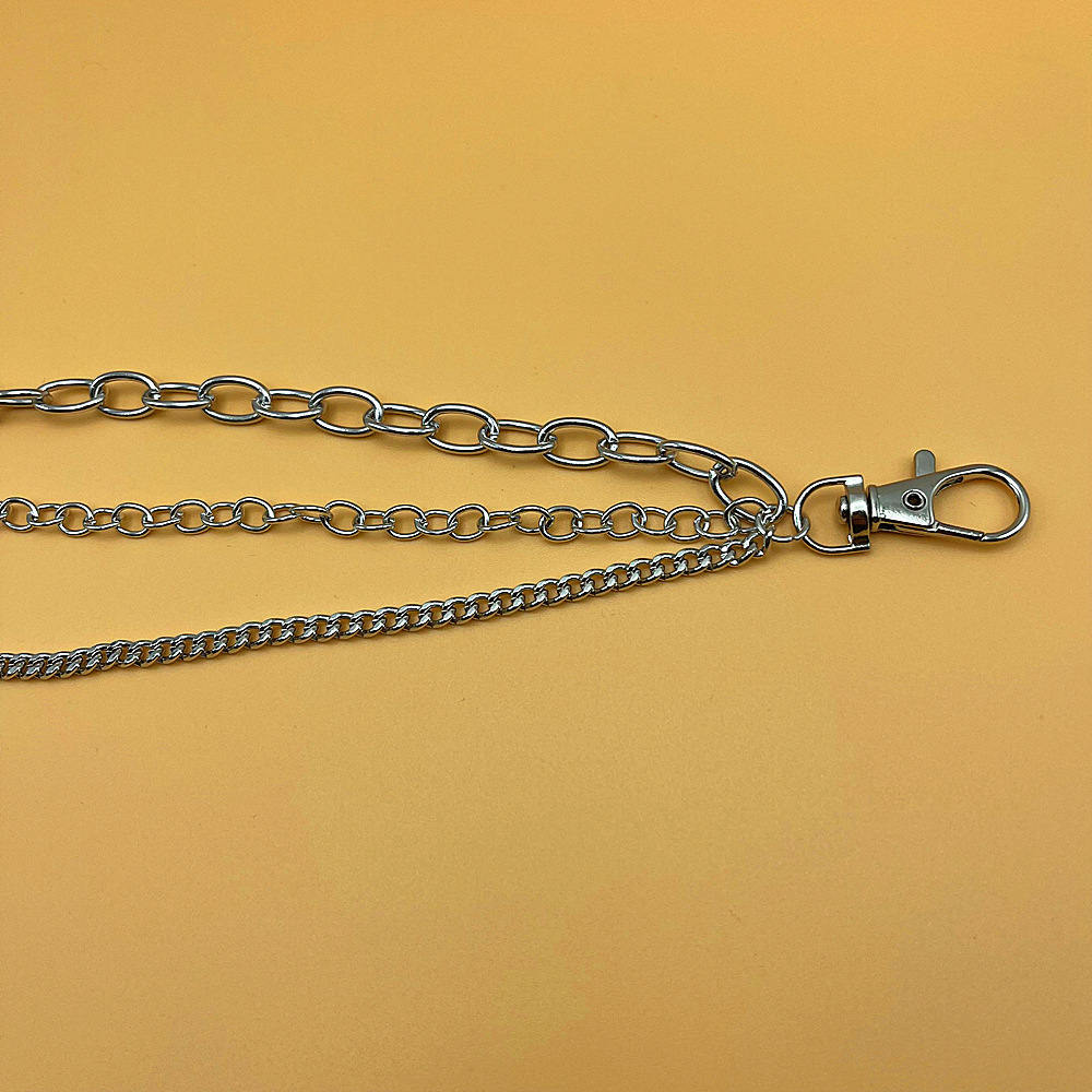 Multi layer Rivet Pant Chain Street Metal Trouser Key Chain - Temu New  Zealand