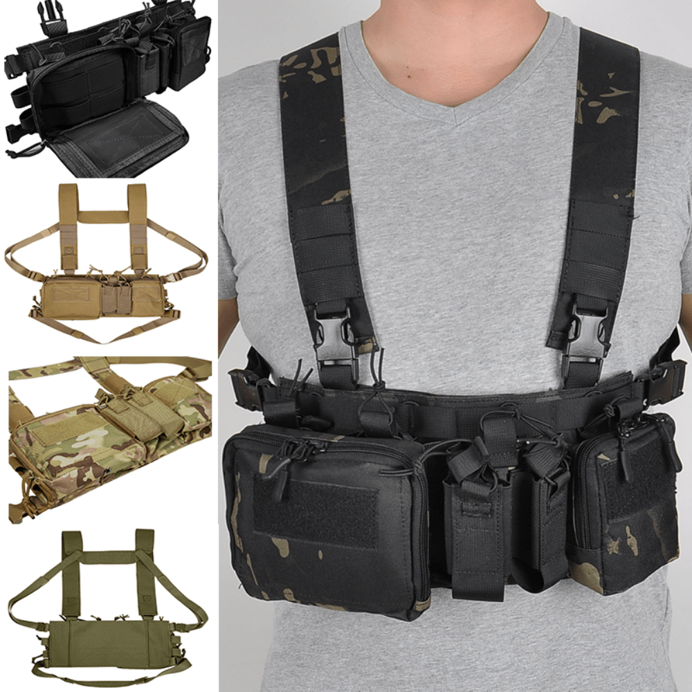 Sports Fishing CS Paintball Molle Pouch Shoulder Holster Chest Rig Vest -  China Tactical Holster, Waistband Holster