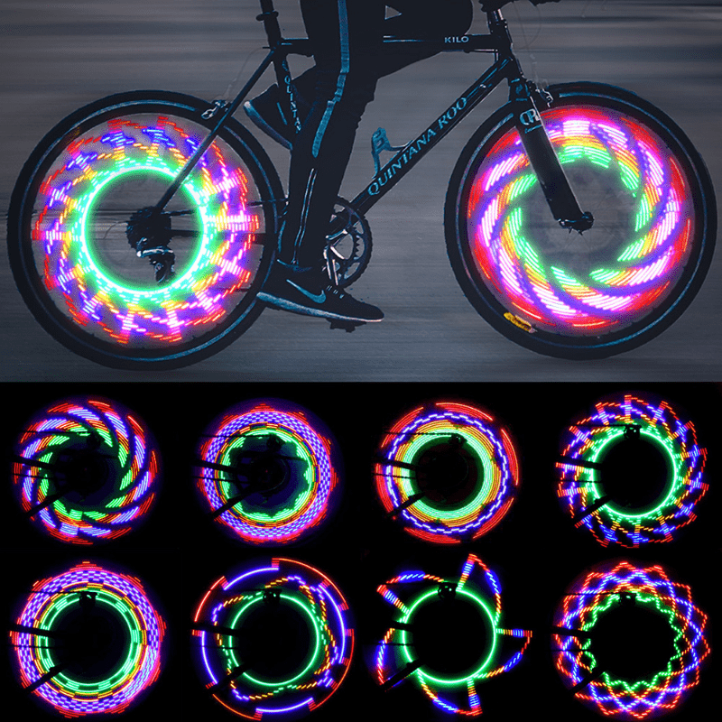 Luces de bicicleta de 1400 lúmenes delanteras y traseras, con luz de freno  de control remoto, luz de bicicleta recargable por USB, 6 luces LED