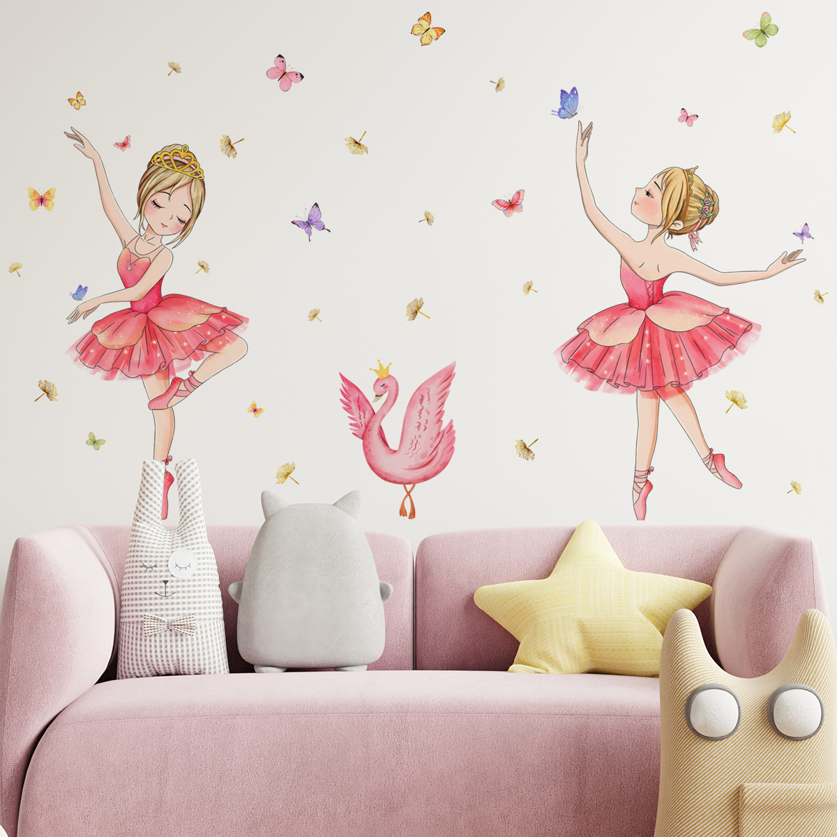 Stickers Papillon chambre fille - Autocollant muraux et deco