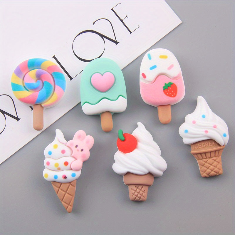 10pcs Mixed DIY Materials Mobile Phone Case Stickers Kit