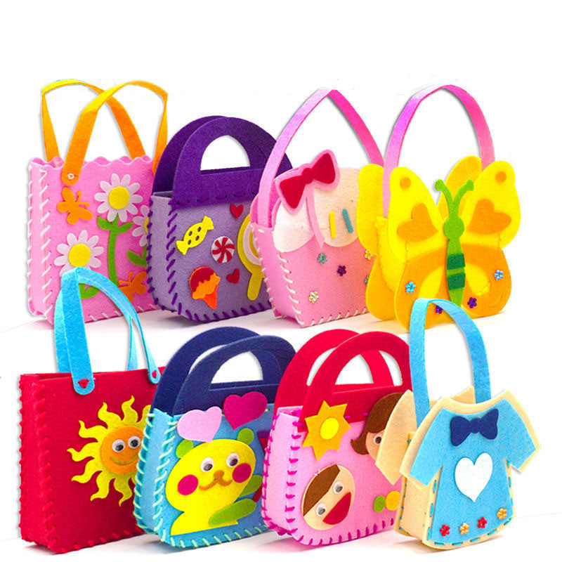 4 PCS Sewing bag Kits 4 piezas de manualidades para niños