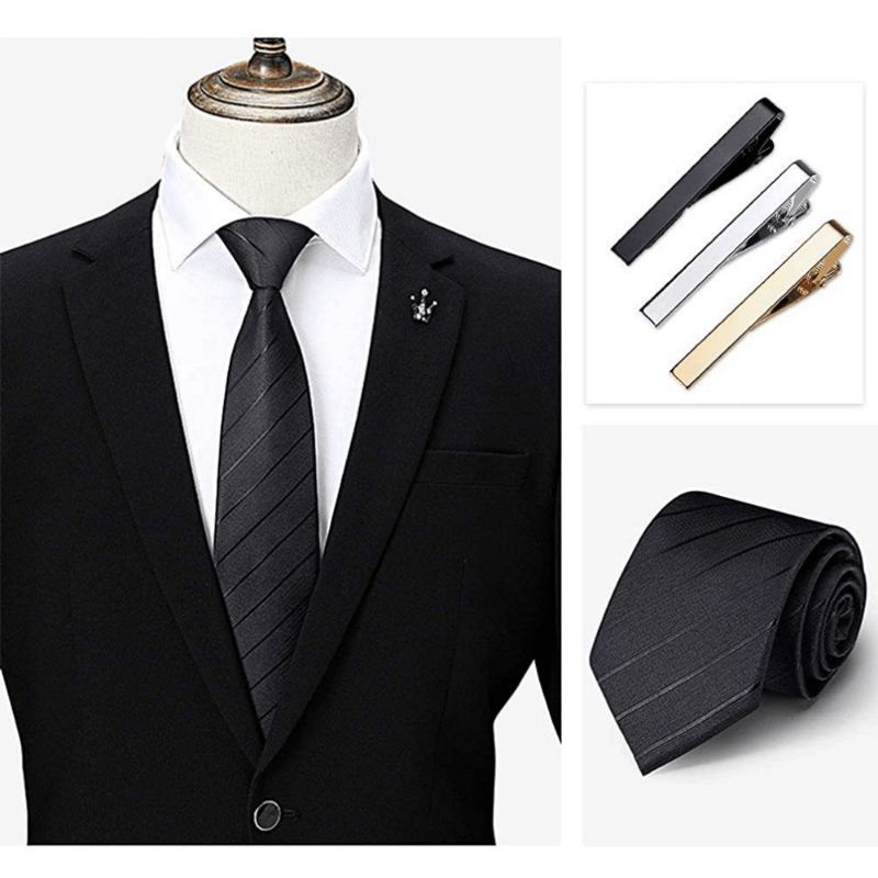 Necktie and Tie Clip for Security