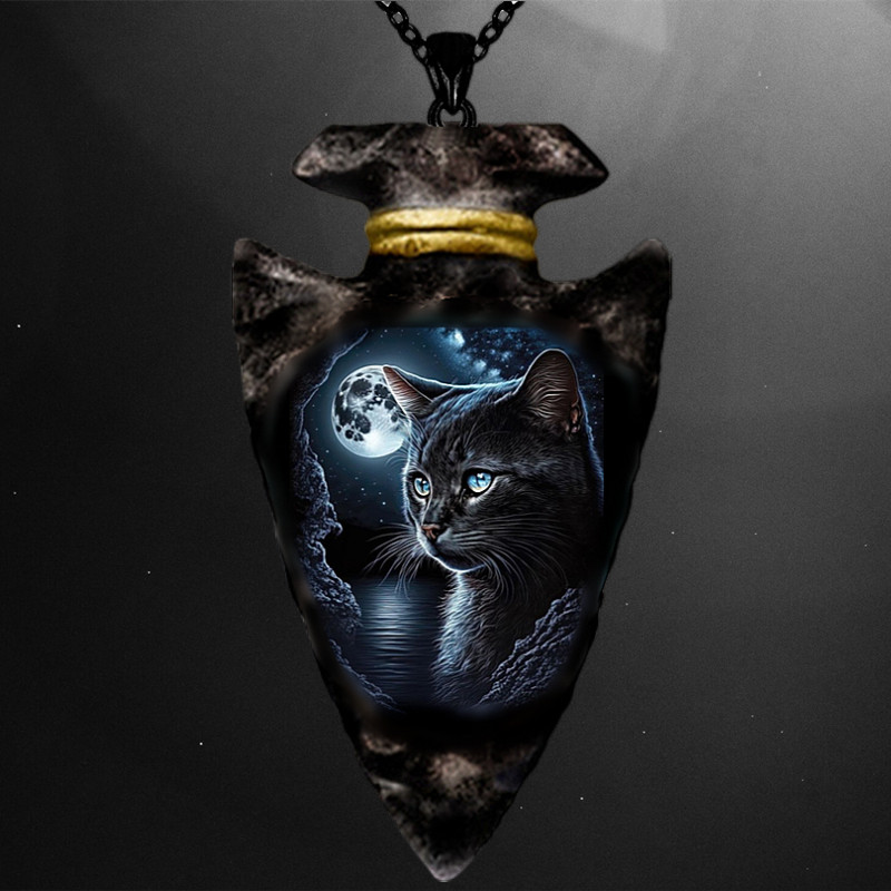 Geometric hotsell cat necklace