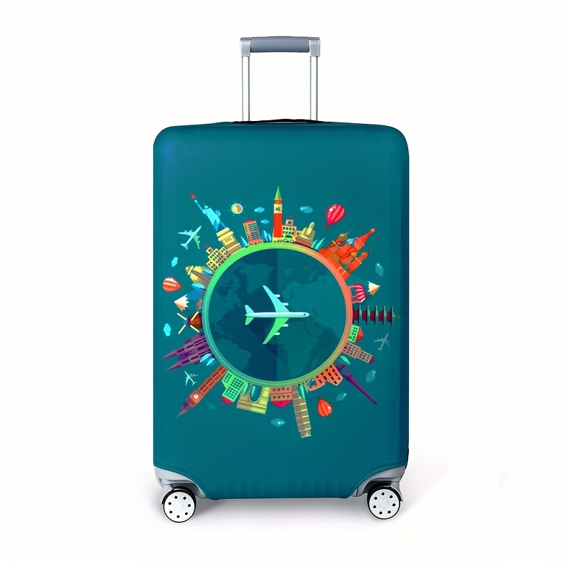 Cute Travel Luggage Cover Dacron Elastic Suitcase Cover - Temu