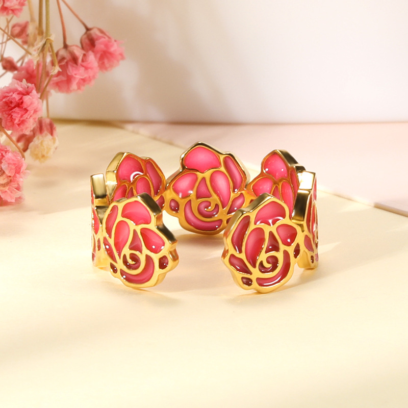 Glowing hot sale flower ring