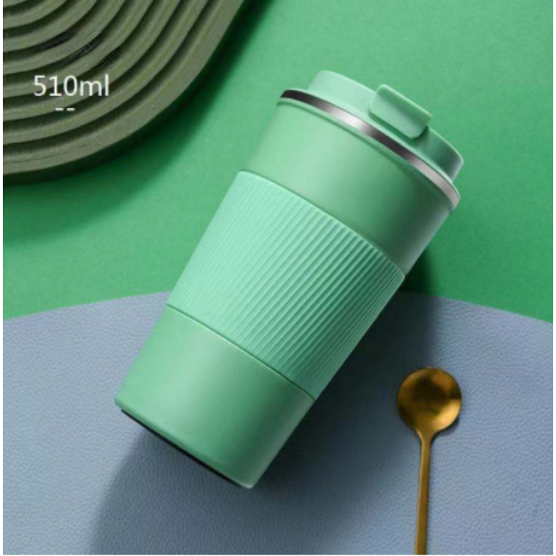 Vaso Termico Mug 510ml Con Tapa - Verde