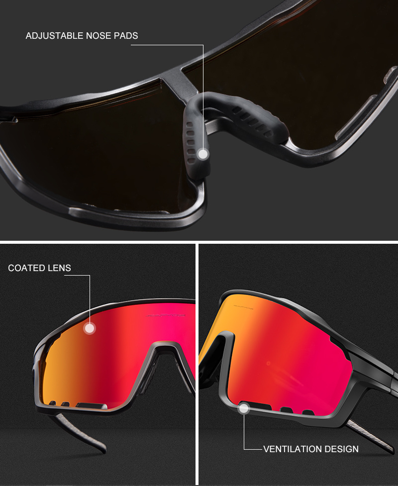 WTpin 2 Piezas Gafas Deportivas Enduro para Bicicleta de Carretera, Gafas  TAC para Ciclismo Juvenil, para Hombres Mujeres Pantalla Completa Gafas de