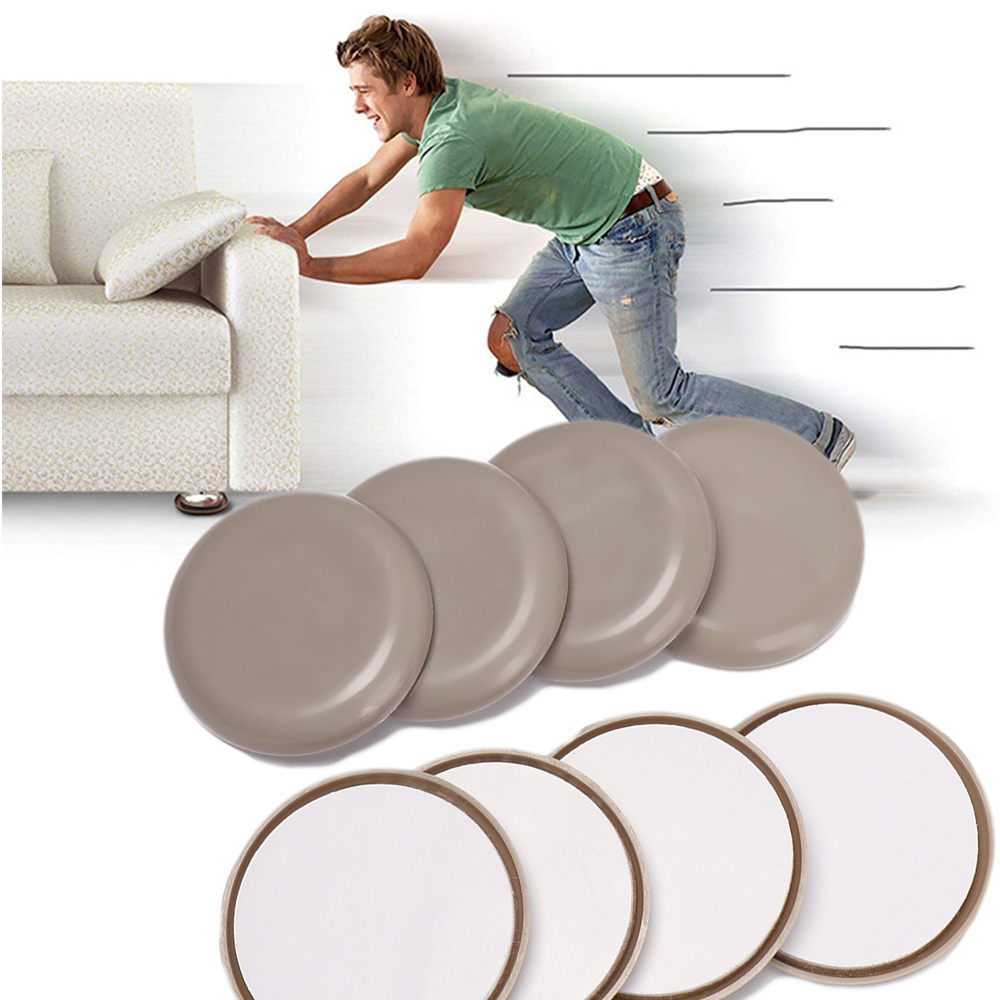 4 Pcs Furniture Sliders Legs Pads For Carpet Heavy =-=-=-=-= Slider  Movers-==-=-= Moving Anti-abrasion Floor Protector Mat