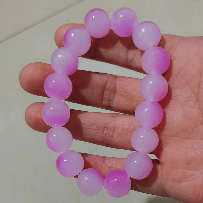 Ice Pink Bracelet Men Women Stylish Accessory