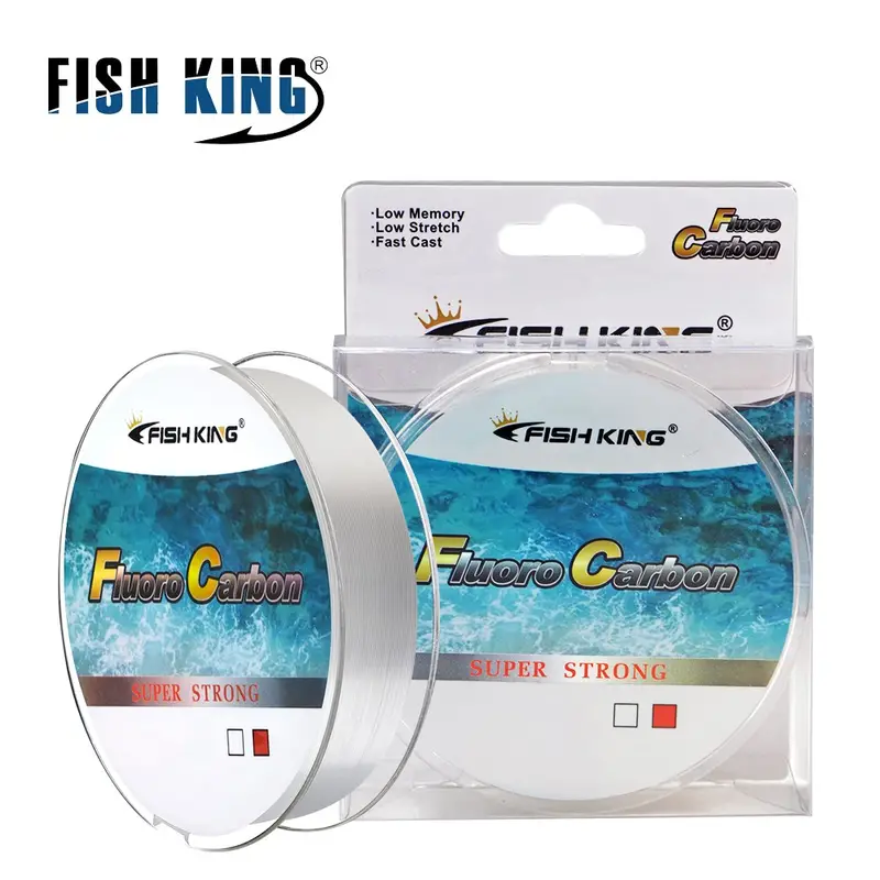 FISH KING 3937.01inch/109YD Tough Fishing Line 4.136LB-34.32LB Fluorocarbon  Coating Carbon Fiber Monofilament Leader Line Carp Fishing Sinking Line