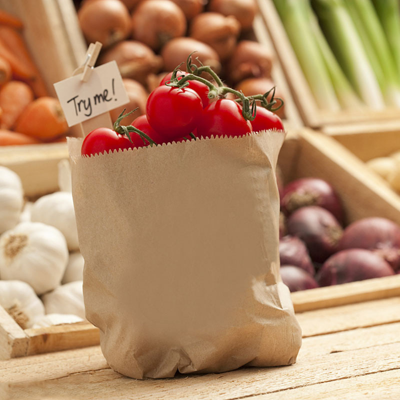 Paper discount produce bags