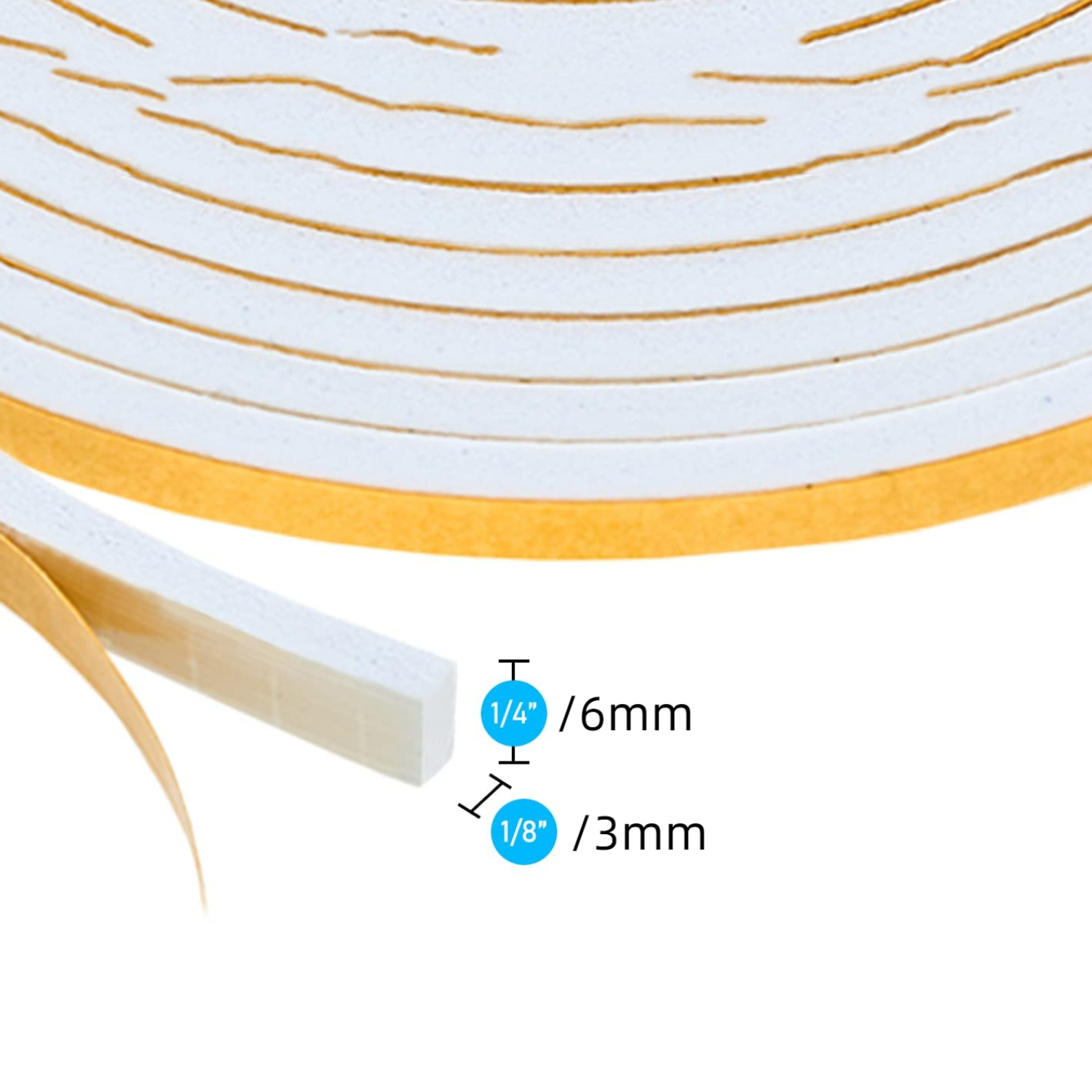 High Density Foam Weather Stripping Door Seal Strip Insulation