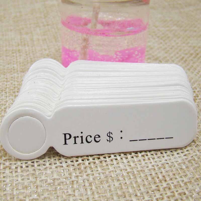 White Plastic String Tags for Pricing Jewelry | Tie-On Price Tags For  Jewelry Display