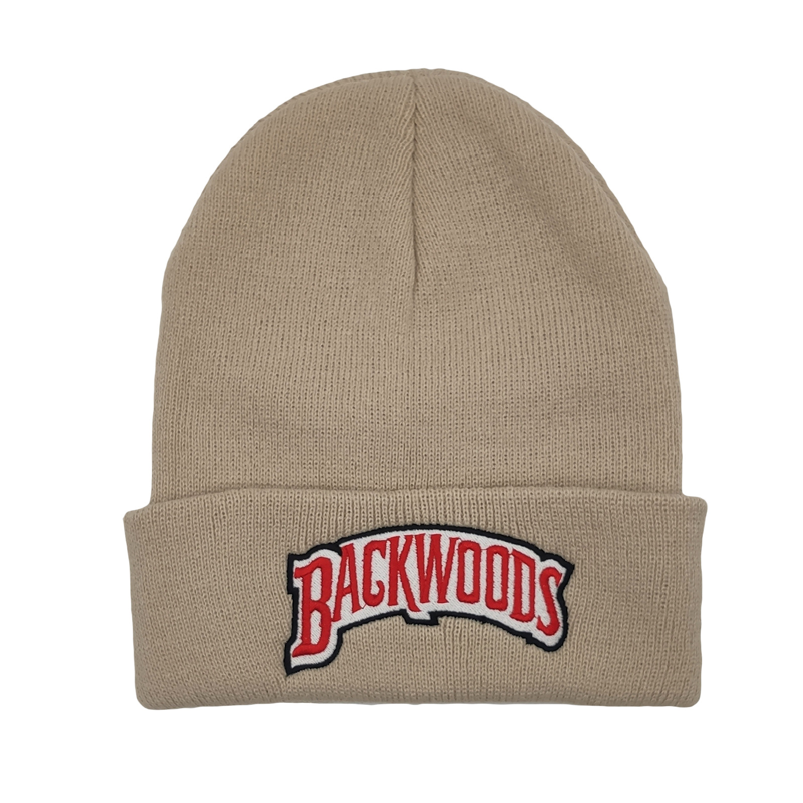Letter Embroidery Beanie Solid Knit Hat Unisex Warm Skull Cap