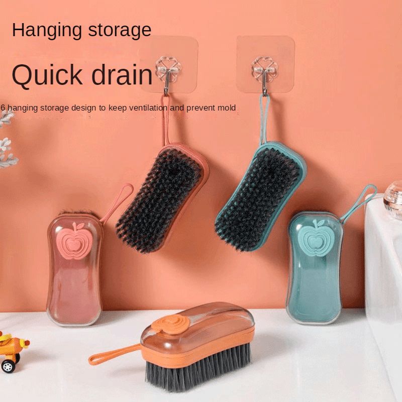 Multifunctional Shoe Brush, Household Press Automatic Liquid-filling  Laundry Brush, Laundry Washing Shoes Cleaning Brush Artifact