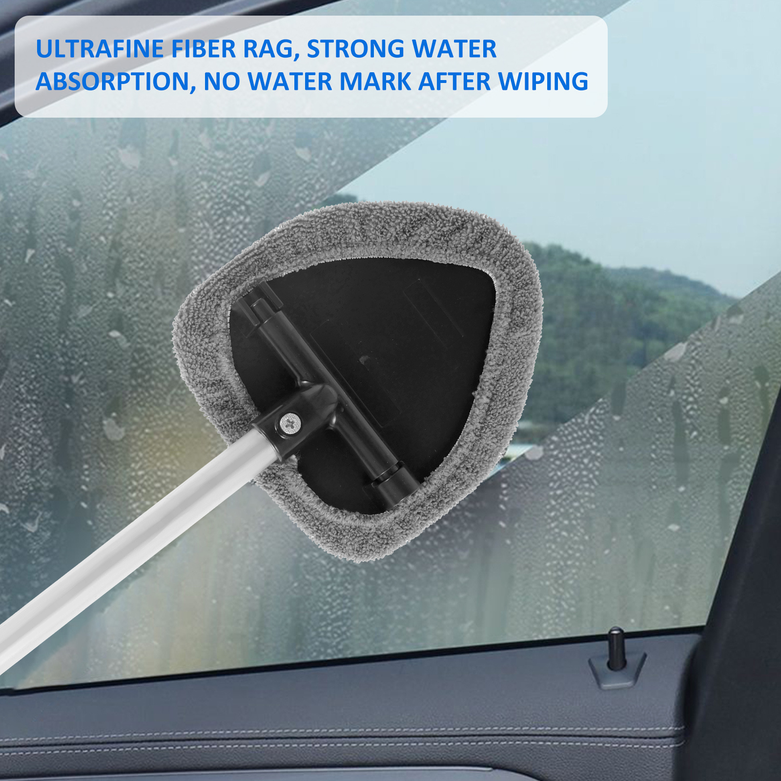 Extendable Microfiber Car Window Cleaner Kit