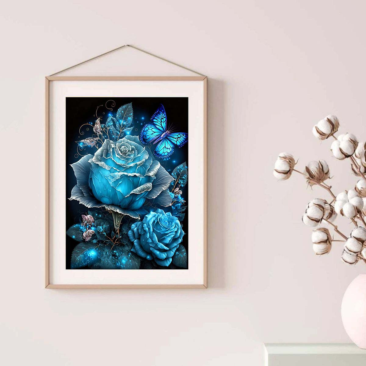 5D Diamond Painting Stitch and Roses Kit