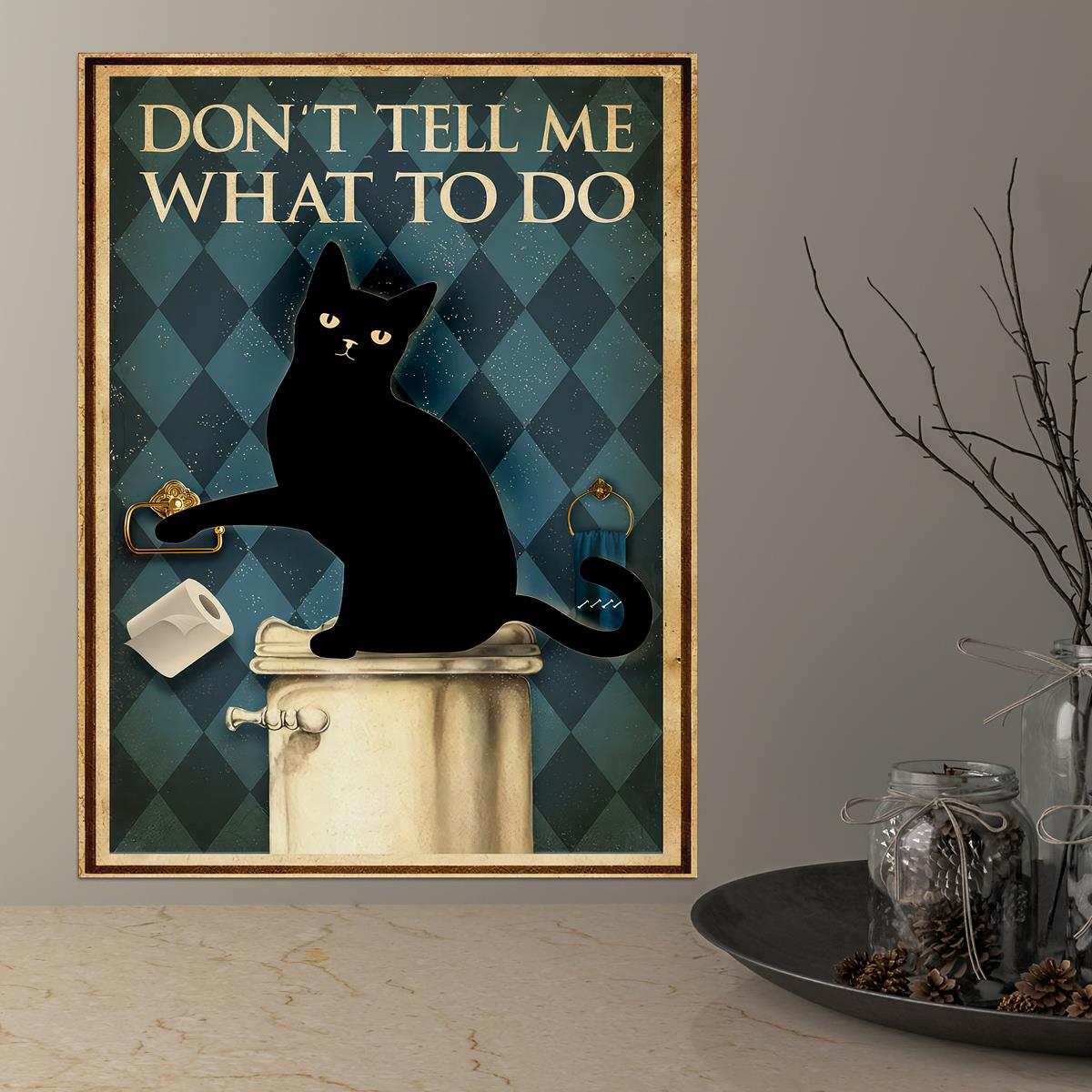 Retro Poster Canvas Painting Print Funny Animal Poster Black Cat Watching  Newspaper Poster Nice Butt Wall Art Home Decor Room Decor Canvas Poster No  Frame, Halloween Decoration - Temu United Arab Emirates