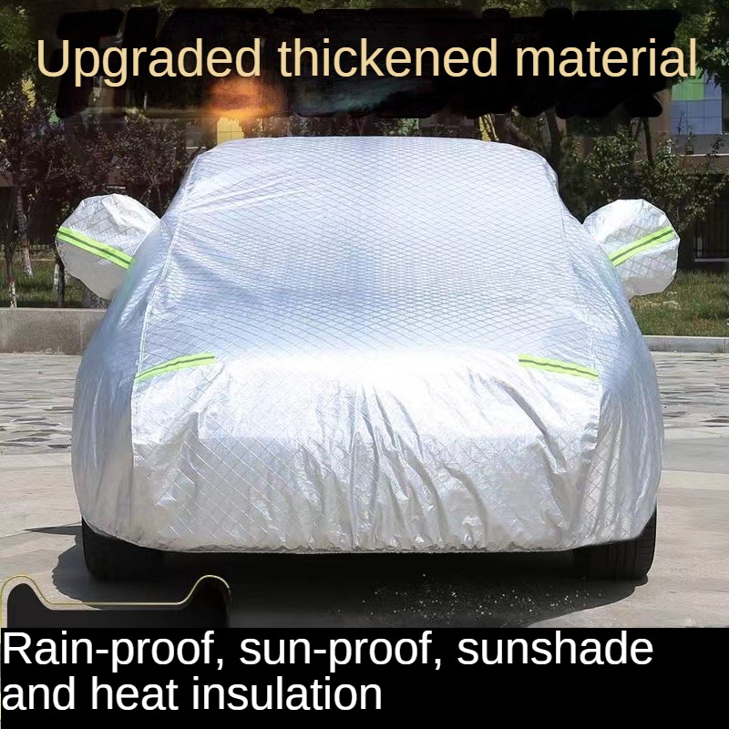 Buildreamen2 Car Cover Sun Shade Snow Rain Dust Resistant Cover