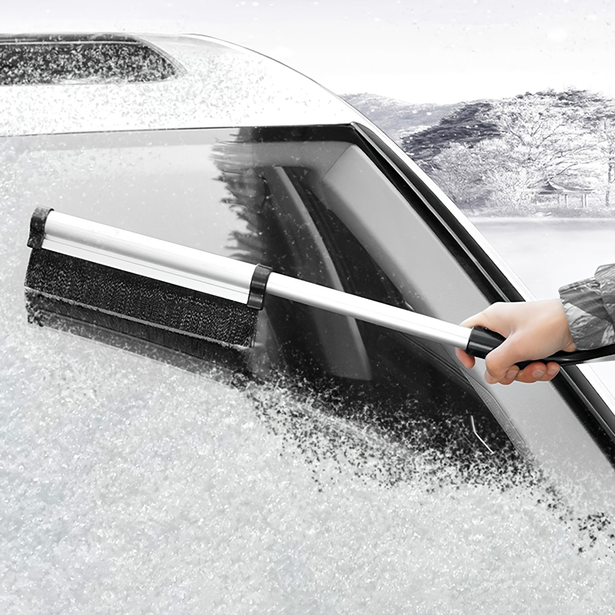 1pc Large Size Car Windshield Wiper, Ice Scraper, Multifunctional Snow  Scraper, Magic Cone Shape Lightweight Plastic Snow Show Christmas Gift