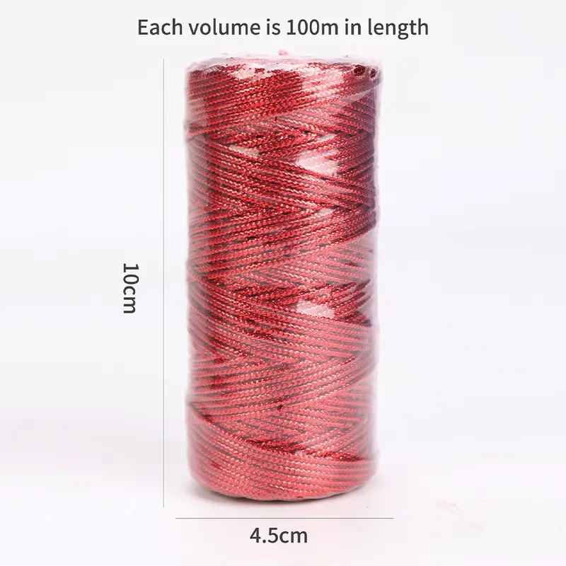Golden Wire Macrame Cord Rope Christmas Decor Thread Ribbon - Temu New  Zealand