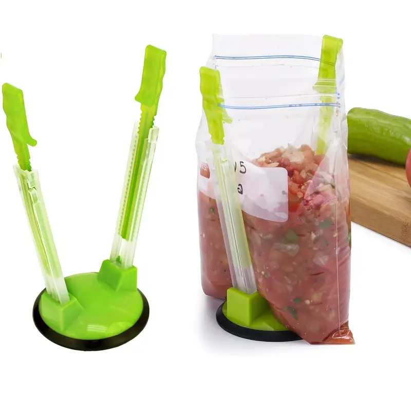 Organize Your Meal Prep With This Baggy Rack Holder - Perfect For