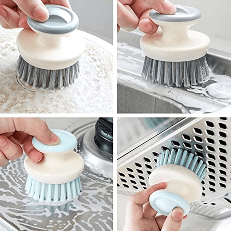 Kitchen Cleaning Tool Set, Including Pot Brush, Dish Soap