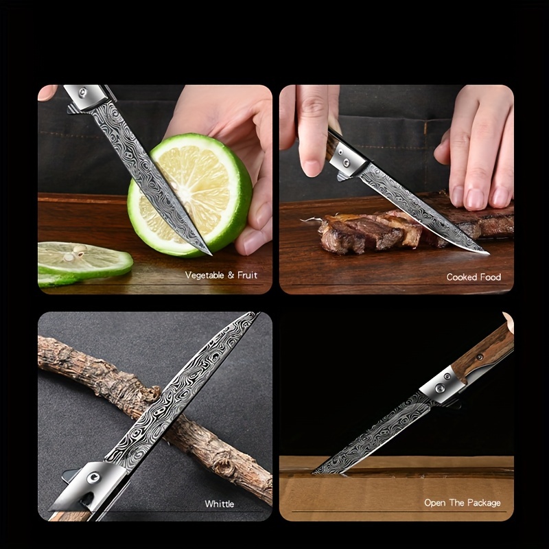 Household Fruit Knife With Knife Cover Portable Small Knife - Temu