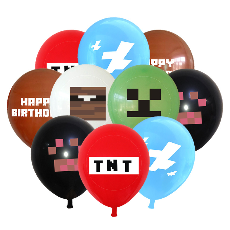 Minecraft Enfants Joyeux anniversaire Party Décoration Kit Ballons